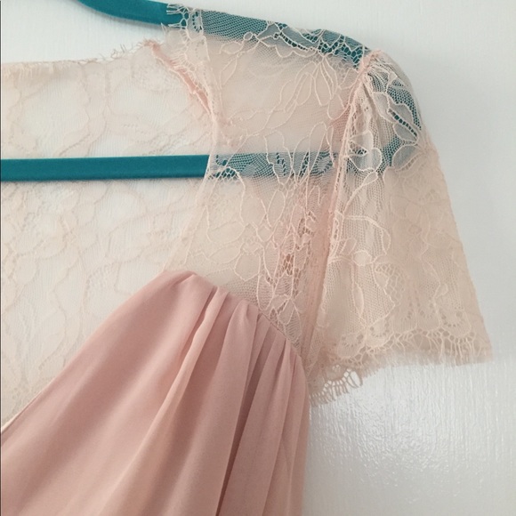 Blush Maxi Dress Bridesmaid - Picture 3 of 8